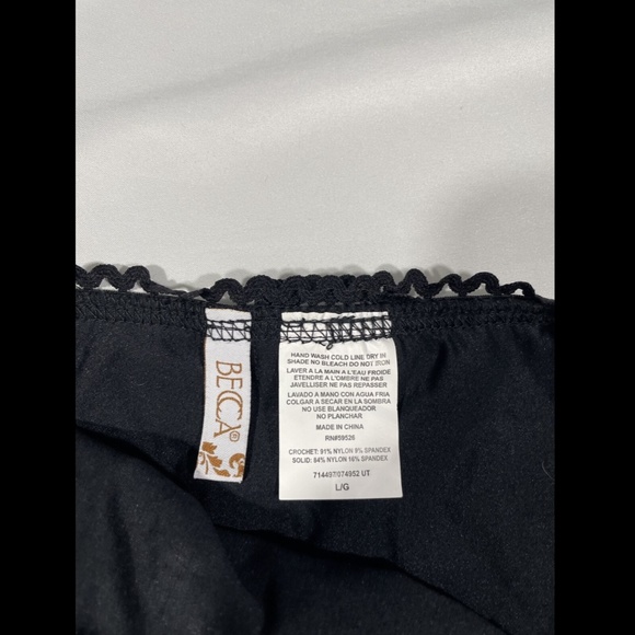 NEW Becca Lace-Up Hipster Bikini Bottoms in Black‎ [SZ Large ] - Picture 7 of 12